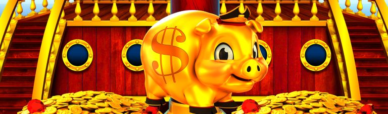 Si Babi Keemasan Pembawa Keberuntungan Bersama Golden Pig