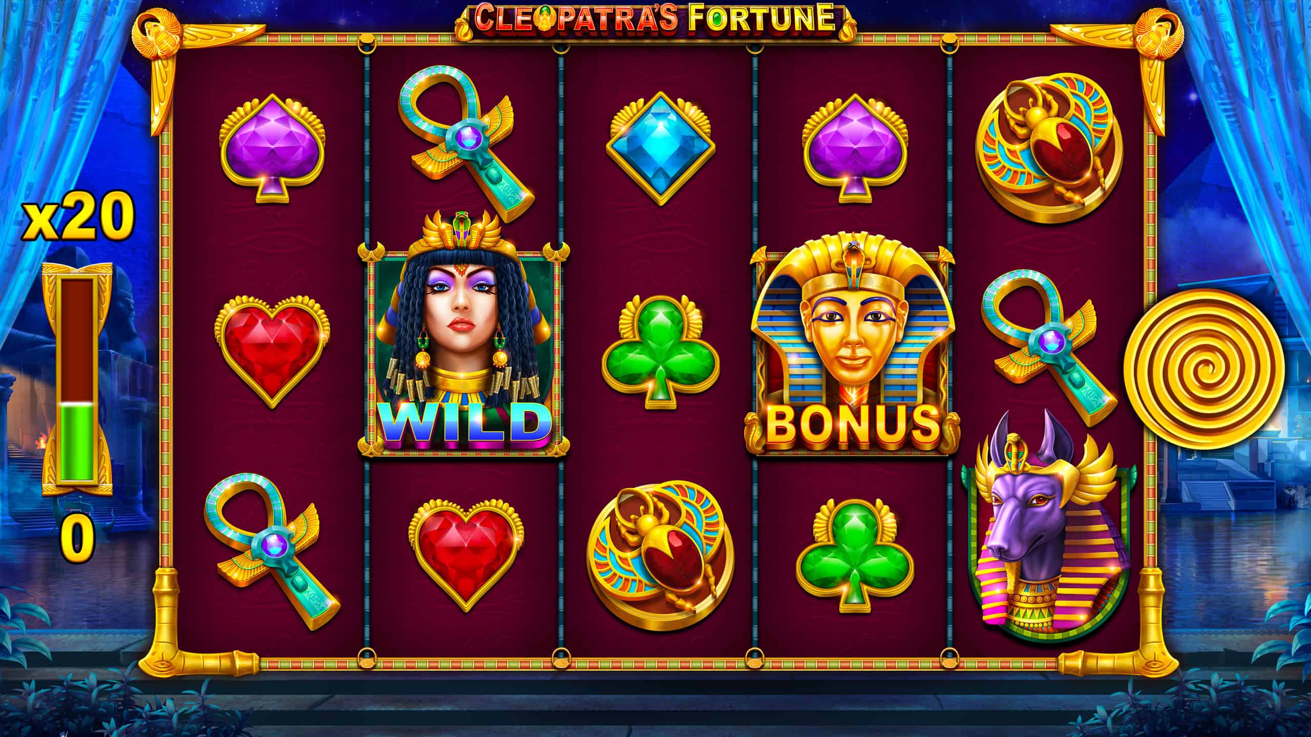 Pesona Harta Mesir Bikin Ketagihan Terus di Cleopatra’s Fortune